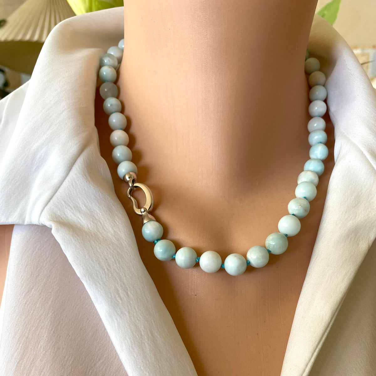 Green Moonstone Candy Necklace, Top Quality Moonstone Beads