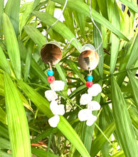 Lade das Bild in den Galerie-Viewer, Baroque Keshi Pearl Earrings, Freshwater Pearl Gold Dangle Drop Earrings
