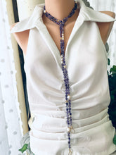 Load image into Gallery viewer, Lavender Amethyst &amp; Freshwater Pearl Layering Necklace, 61 &#39;in,
