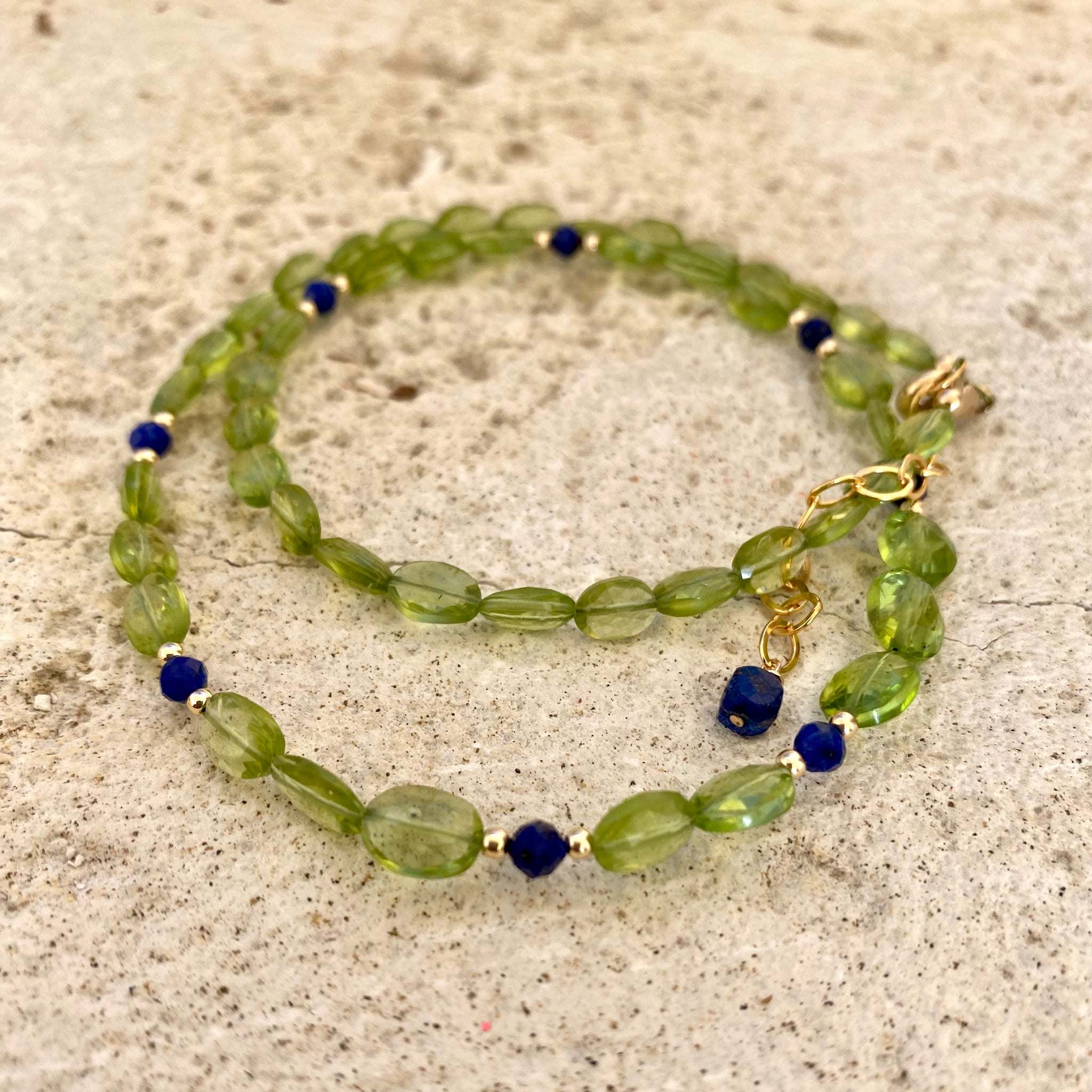 Dainty on sale peridot necklace